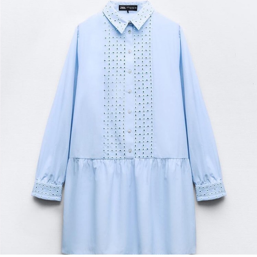 NEW Zara trim button dress 💙